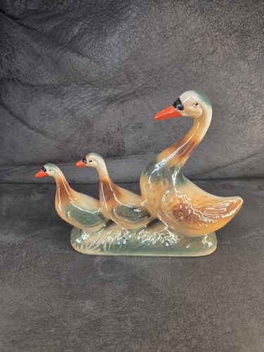 Vintage ceramic mother goose - vintage,